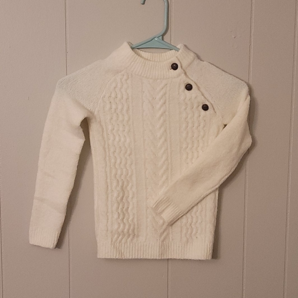 Osh kosh cream 3 button sweater size 5